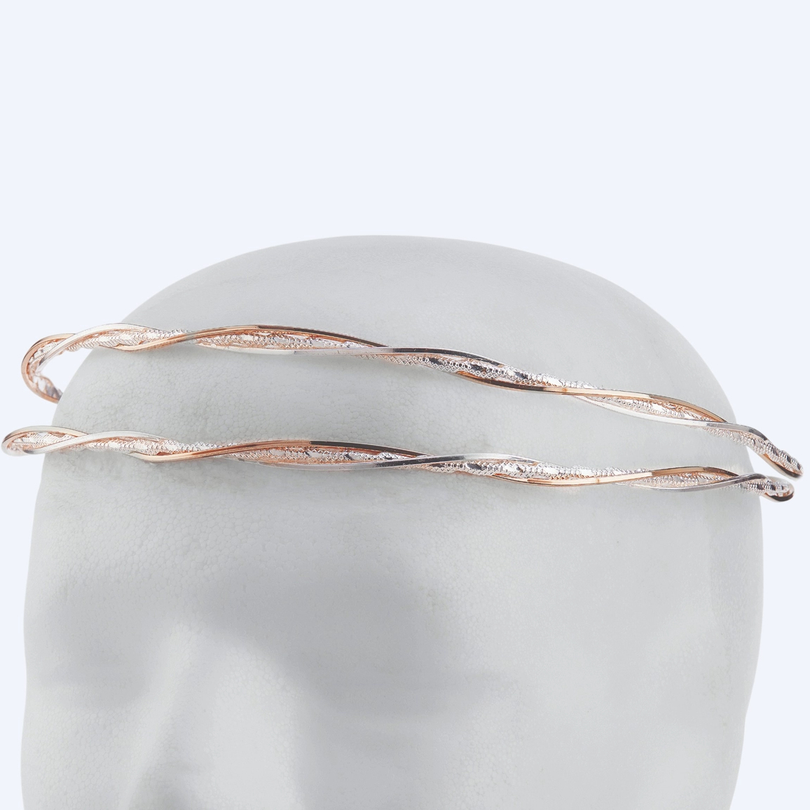 Στέφανα Γάμου Επάργυρα - Ασήμι Ροζ Χρυσό | Authentique Art SΑ-2445