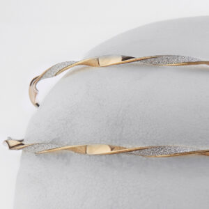 Στέφανα Γάμου Επάργυρα - Ασήμι Χρυσό | Authentique Art SΑ-2447