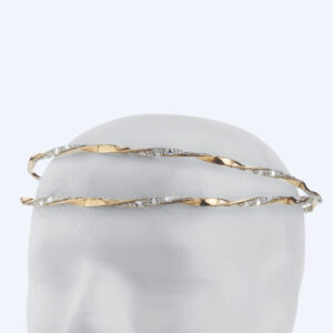 Στέφανα Γάμου Επάργυρα - Ασήμι Χρυσό | Authentique Art SΑ-2451