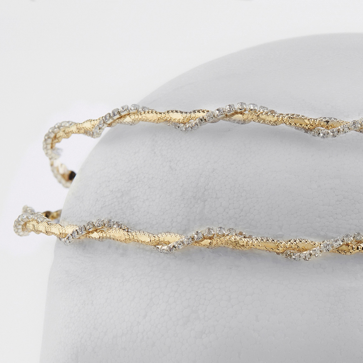 Στέφανα Γάμου Επάργυρα - Ασήμι Χρυσό | Authentique Art SΑ-2454