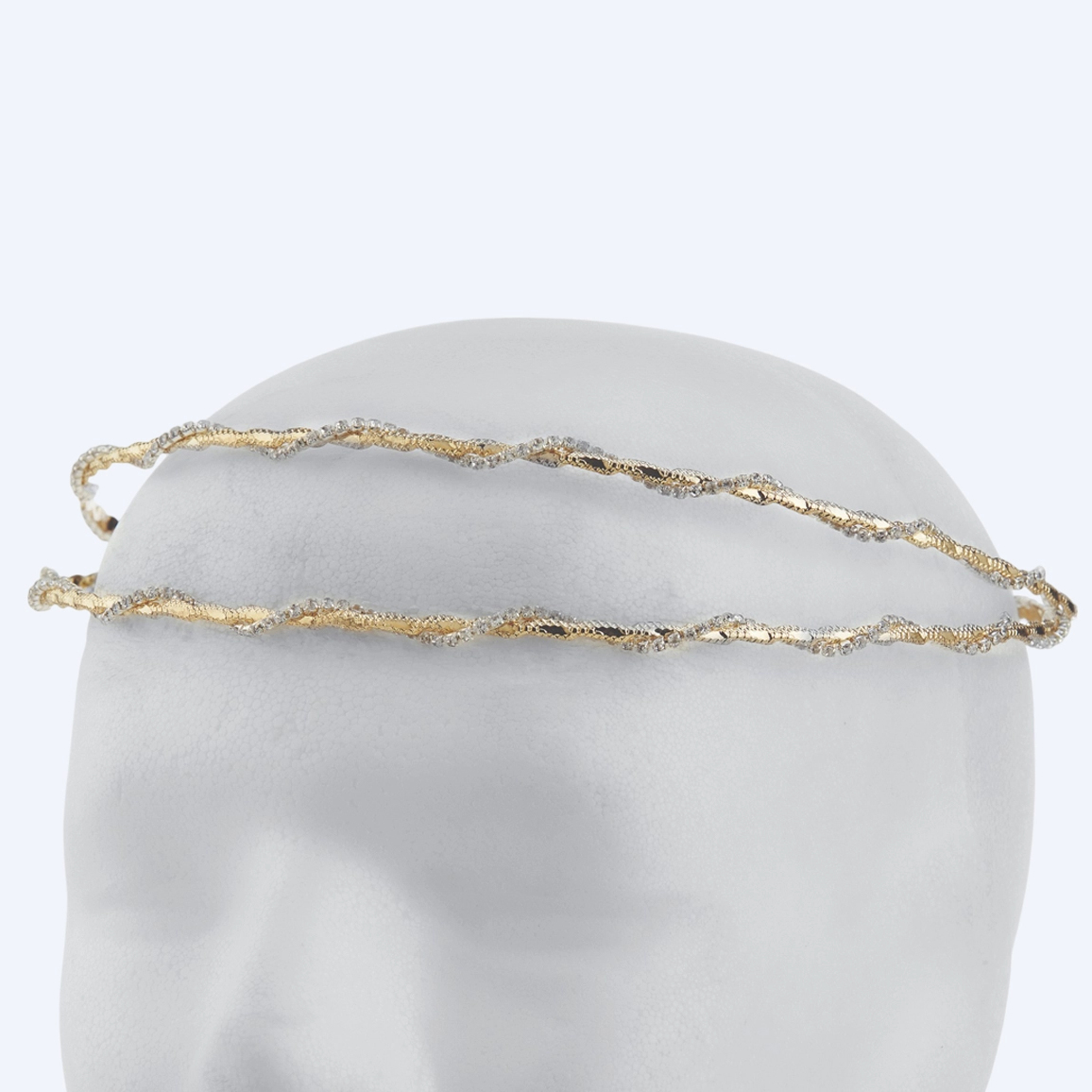 Στέφανα Γάμου Επάργυρα - Ασήμι Χρυσό | Authentique Art SΑ-2454