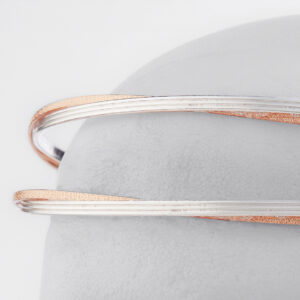 Στέφανα Γάμου Επάργυρα - Ασήμι Ροζ Χρυσό | Authentique Art SΑ-2463