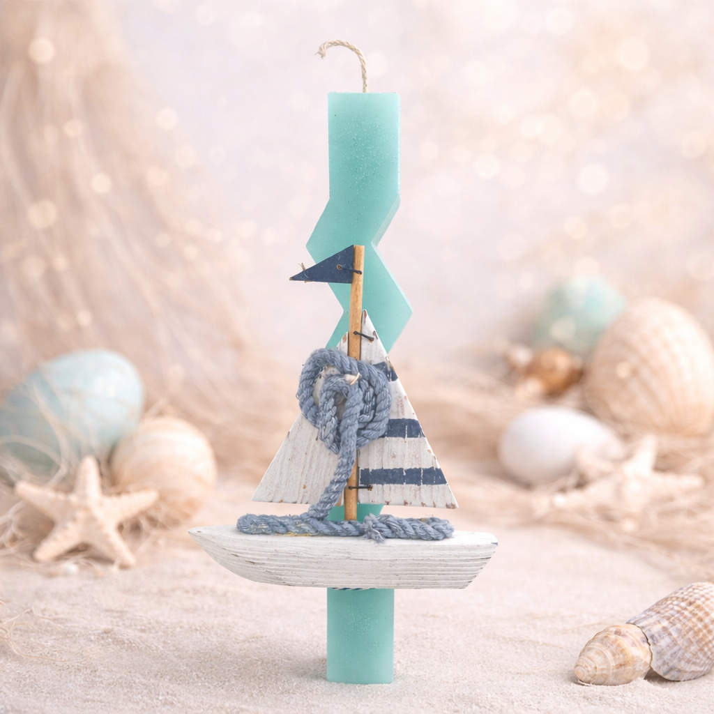 Λαμπάδα Καραβάκι | Zig Zag Collection